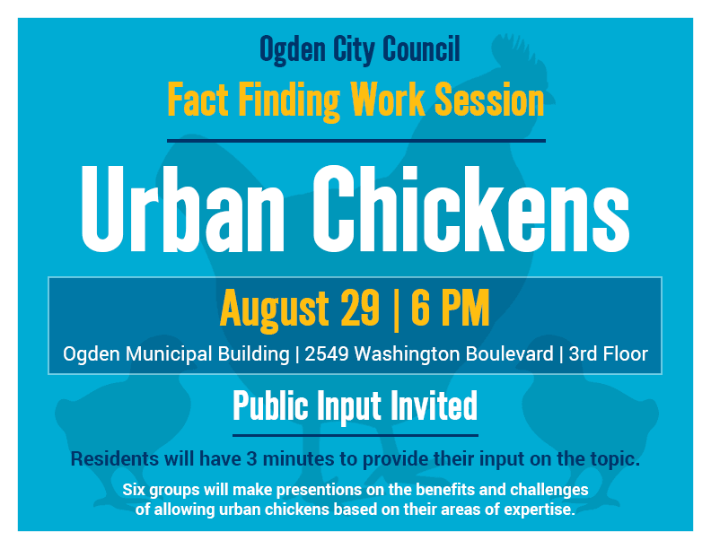 Urban Chickens Fact Finding Work Session Graphic