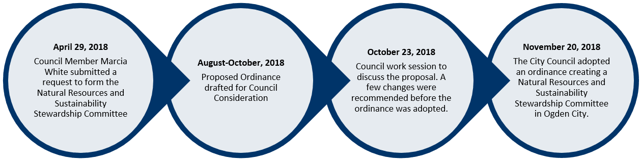 Natural Resources and Sustainability Stewardshi Committee Timeline