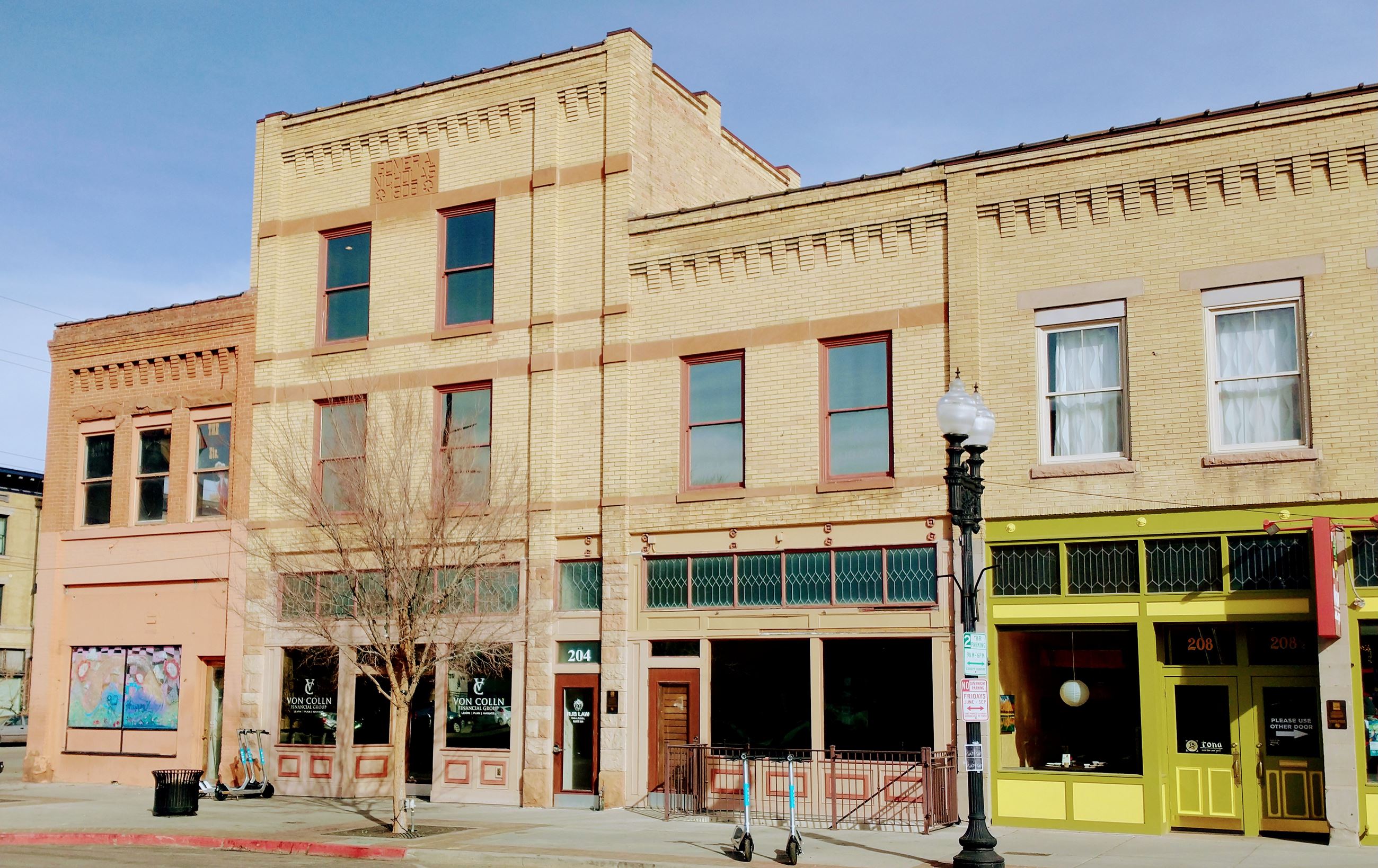 Lucky Slice and Tona Historic Buildings