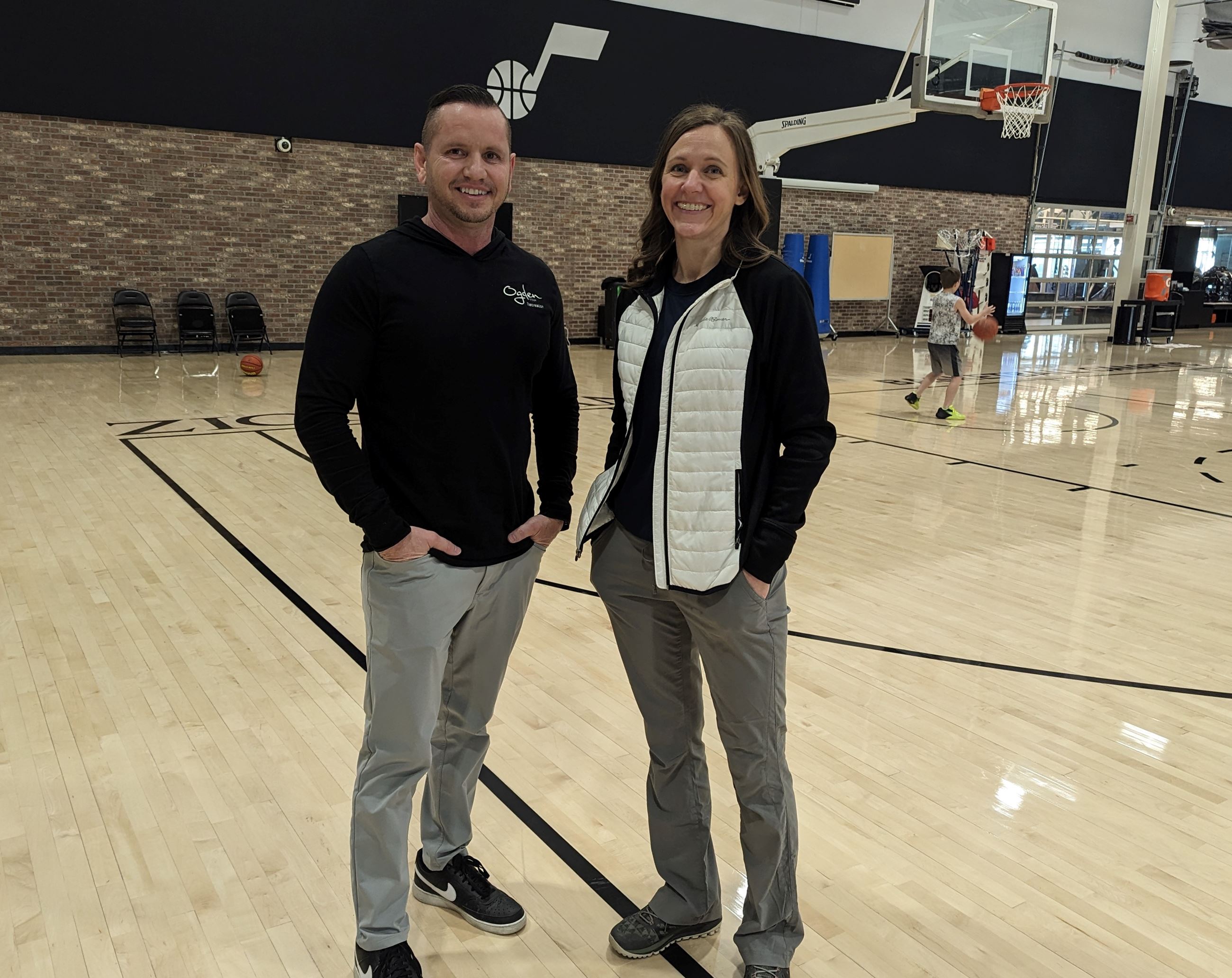 Rec Manager Edd Bridge and Coach Williams